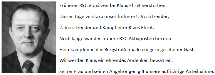Ehret verstorben 2019